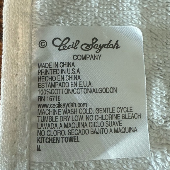 Grape Fruit Tie Towel and Kitchen Towel - Picture 4 of 9